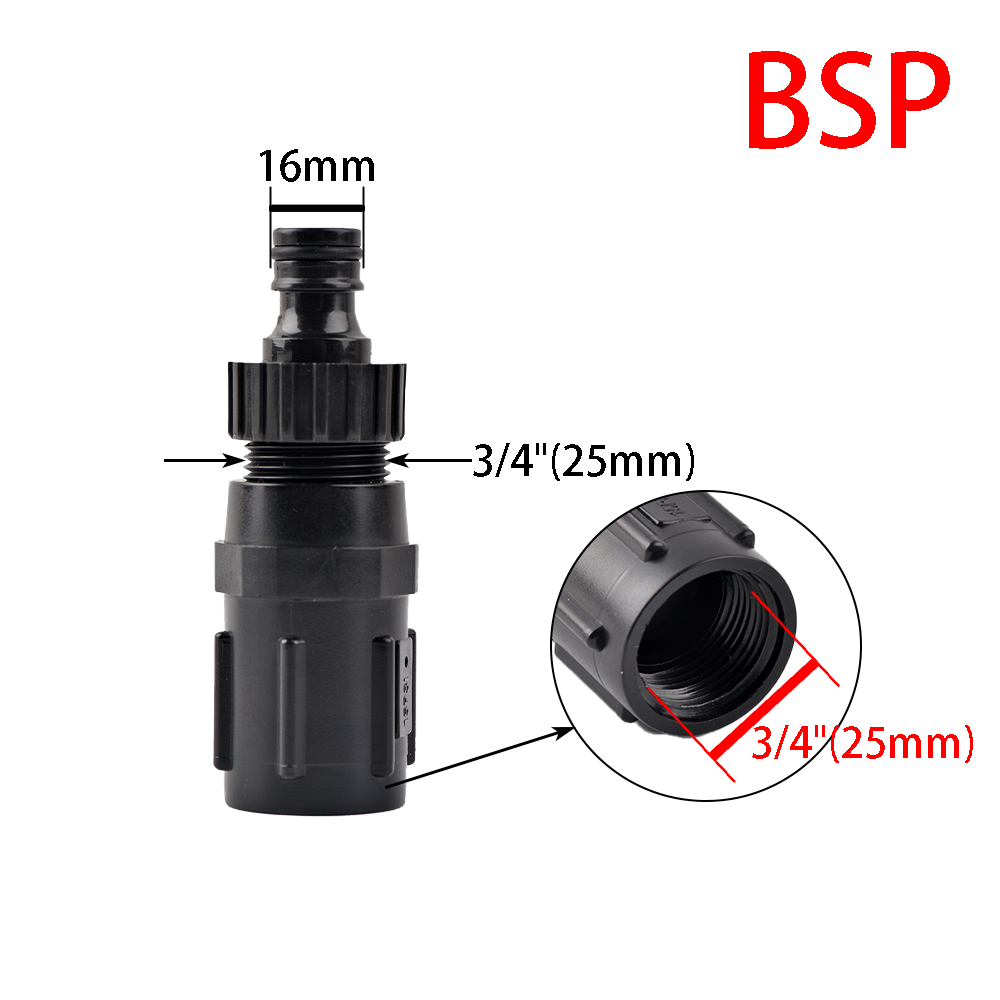 15/20/25/30/45 Psi Waterdrukregelaar Met 1/2 3/4 Inch Druppelirrigatie Buis Adapter Aangesloten Op Slang Of Kraan: Zilver / 3/16''