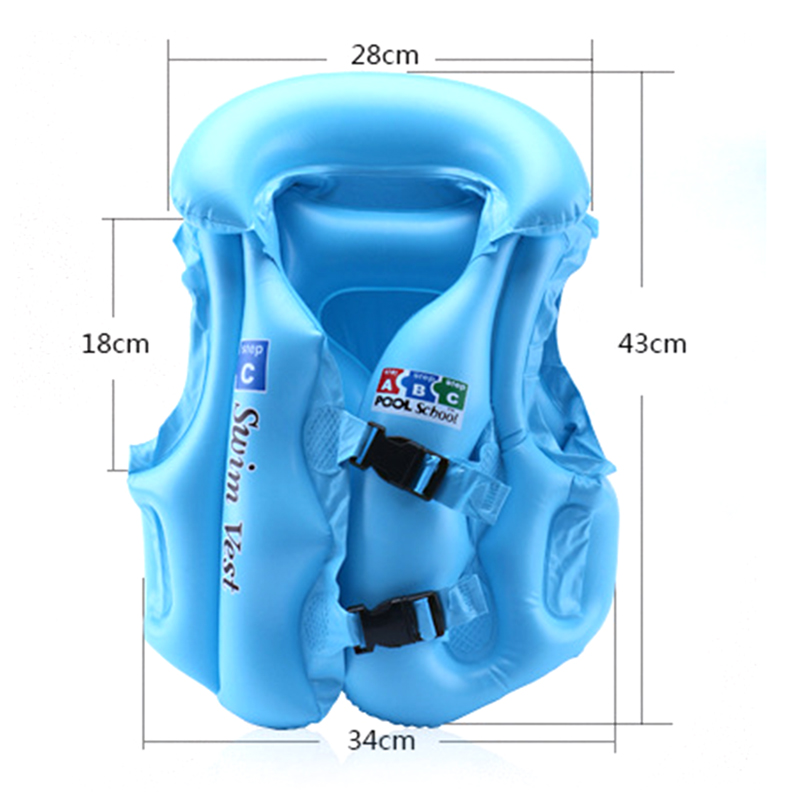 Profession PVC Adjustable Kids Inflatable Pool Float Life Vest Children ...