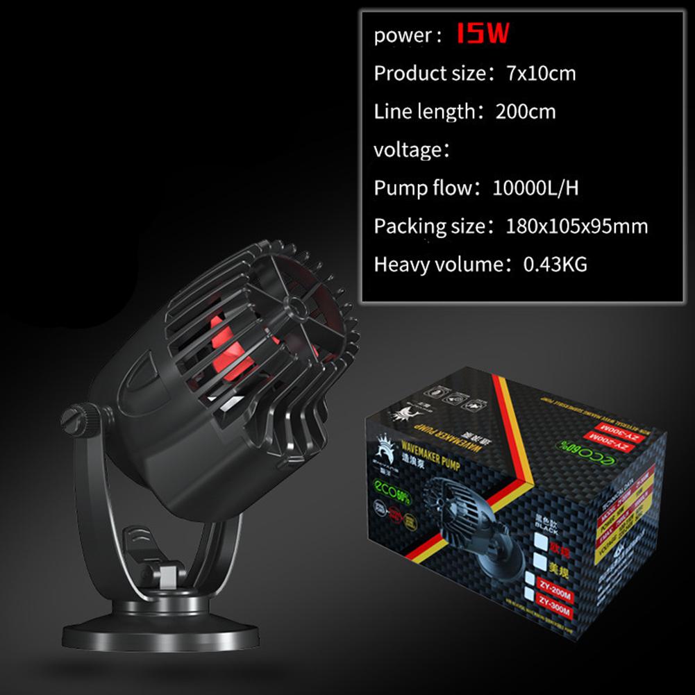Wavemaker Wave Maker Water Pump for Aquarium Fish Tank Submersible Aerobic Pump Water Circulation Pump Flow Surf Pump 220-240V: EU Plug 300M black