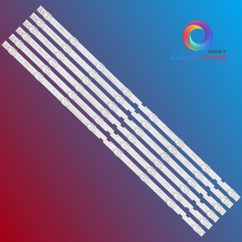 6pcs Led backlight for toshiba led 65UD6326 65p65us 65hr330m08a1 4c-lb6508-hr01j TCL L65P65US D65A620U/65V2/65L2/65D6
