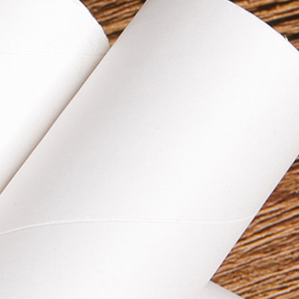 24PCS White Durable Portable Easy to Use Cardboard Tubes Kraft Paper Containers for Children Craft