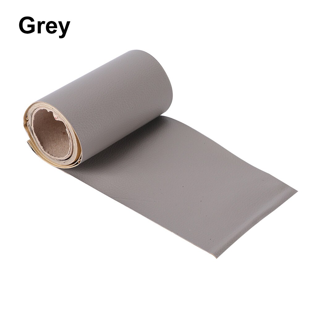 1Roll Leather Patches Self-Adhesive PU Repair Patch Couches Repair Stickers For Sofas Bags Furniture Driver Seats: grey