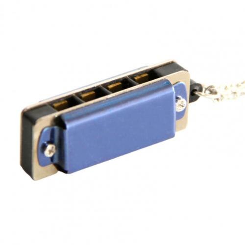 Mini colgante de Harmonia de 8 tonos y 4 agujeros para niños, armónica pequeña, canciones removibles, instrumentos musicales para niños, colgante para de vacaciones para estudiantes