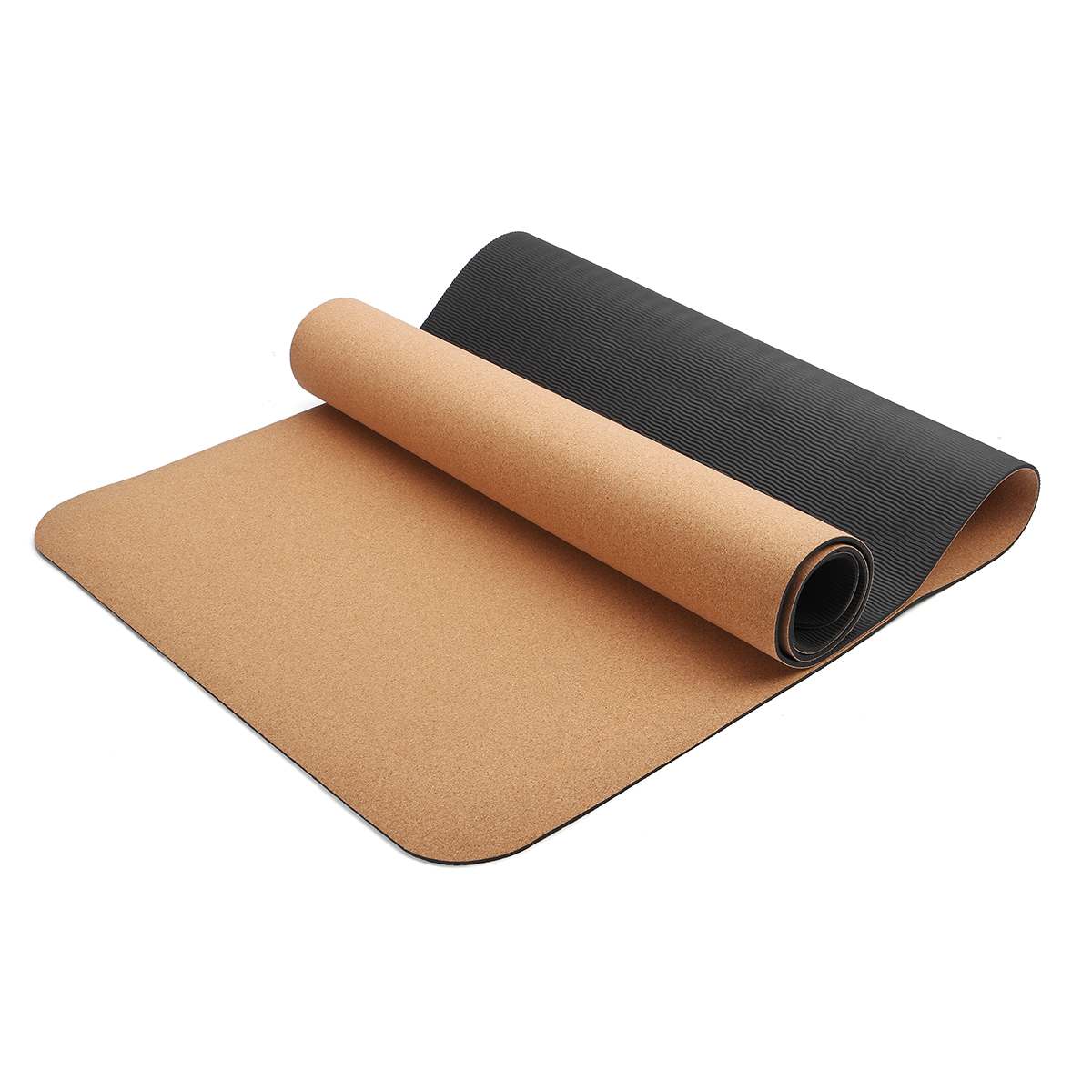 4/5/6/8 Mm Natuurlijke Kurk Tpe Yoga Mat Antislip Fitness Gym Oefening Sport Absorberen Zweet pilates Pads 183X61cm Yoga Matten: 4mm
