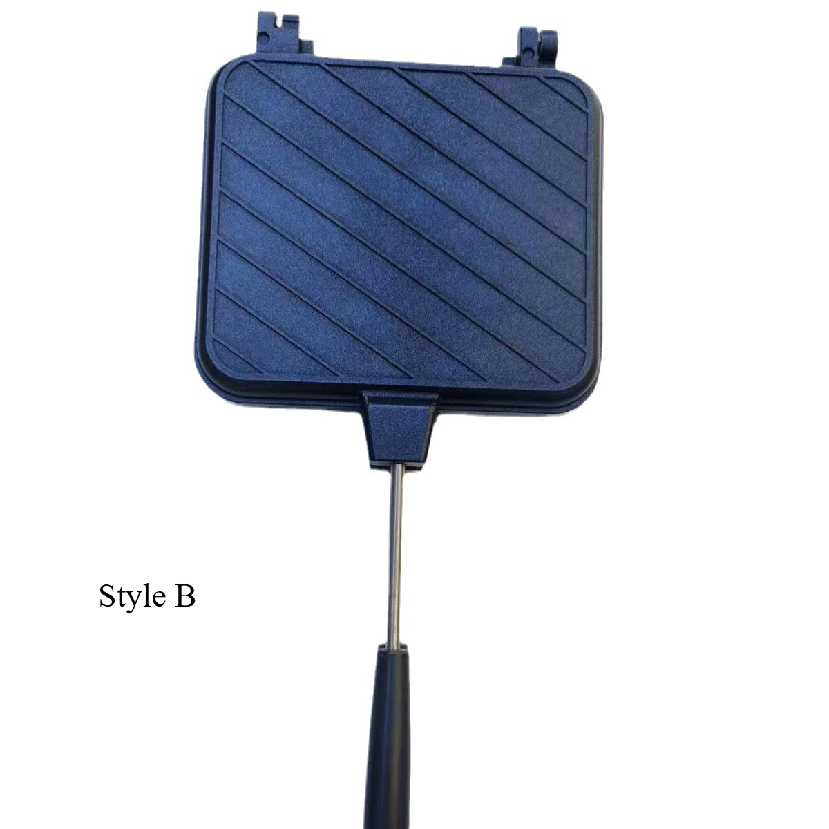 Aluminum Alloy Sandwich Maker Pan Double Sided Frying Pan Non-Stick Sandwich Grill Pan Detachable Sandwich Maker Cookware: YELLOW