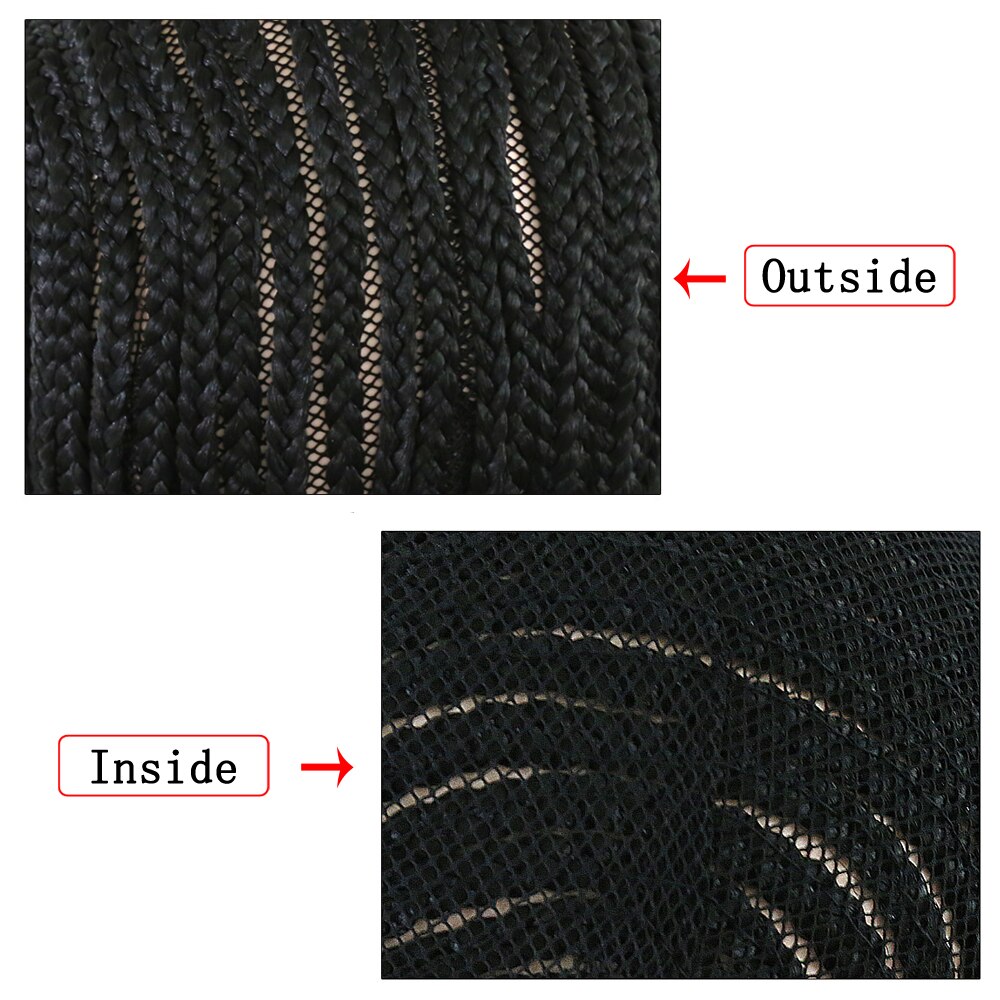 Top Adjustable Black Cornrows Crochet Braid Wig Caps For Sewing Weave and Crochet Braiding Wigs Elastic Hairnet Glueless
