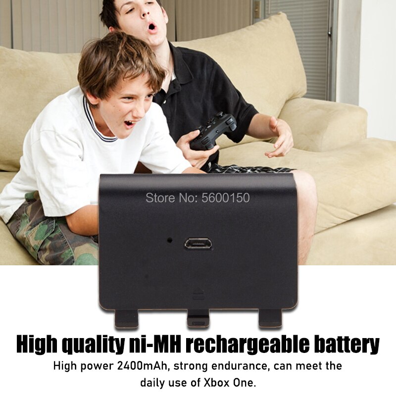 2400mAh Ni-MH Rechargeable battery pack + USB Cable For XBOX ONE Controller Wireless Gamepad Replacement Batteries kits