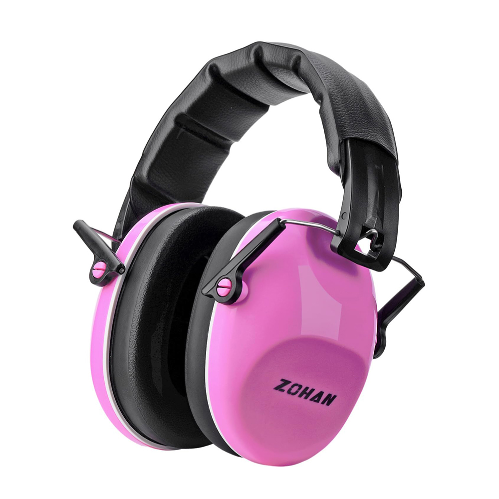 ZOHAN Gehoorbescherming voor kinderen Gehoorveiligheid Ruisonderdrukking Verstelbare oorbeschermers voor kinderen Autisme Gehoor Zintuiglijke problemen NRR 25dB: Black