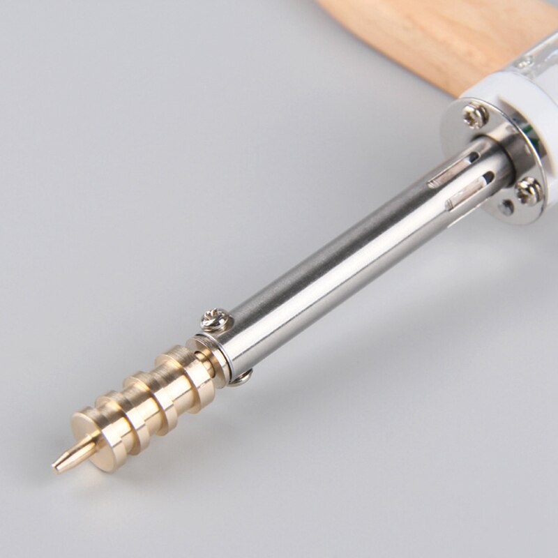 Leather Edge Tools Solid Brass Soldering Iron Marking Creaser Tips Power Edge Slicker Leather Burnisher Tool