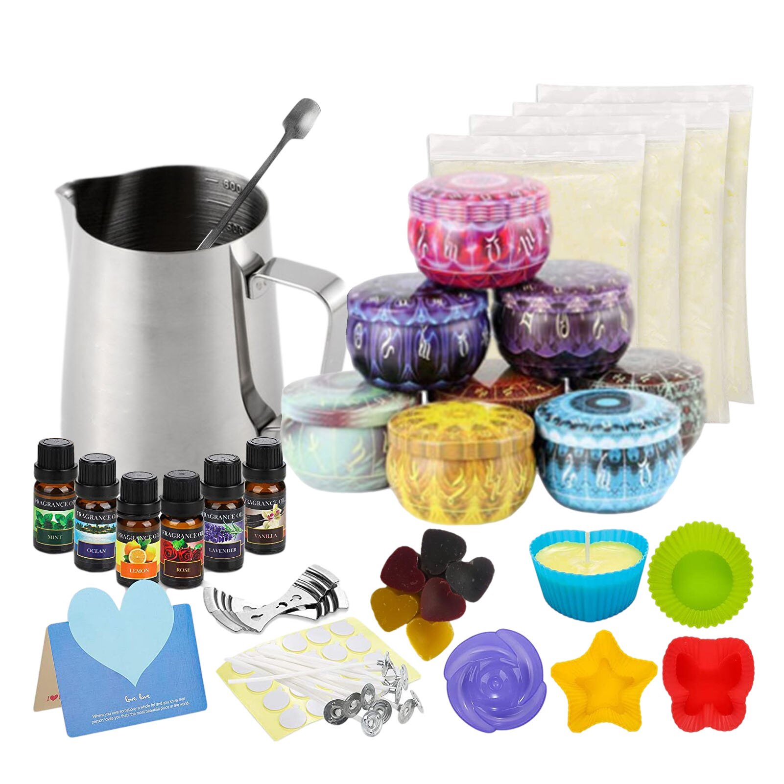 Candle Making Kit DIY Candle Making Accessories Aromatherapy Candle Set Handmade Candle Kit: Default Title