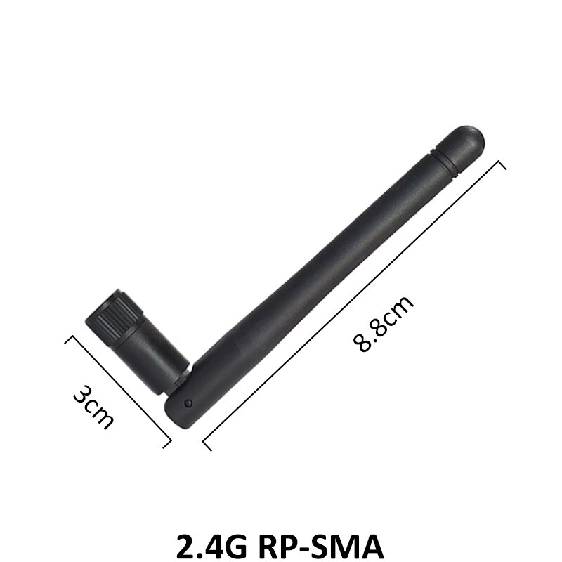 RP-SMA de Antena wifi de 2,4 GHz, conector macho de 2 piezas, 3dBi, 2,4G, IOT + IPX a RP-SMA, Cable de extensión macho