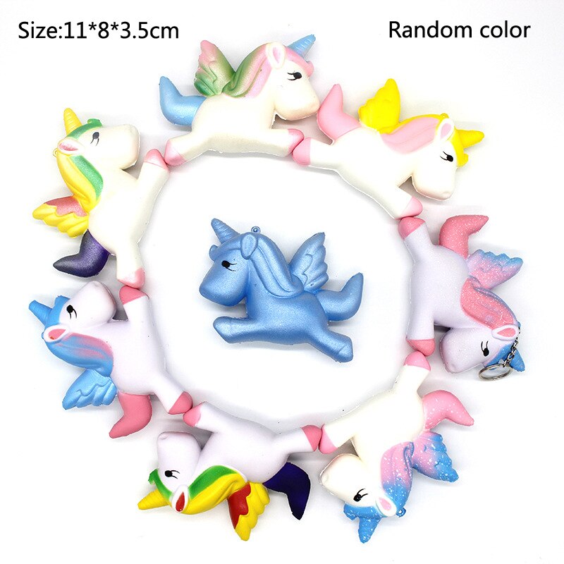Jumbo squeeze squishy eenhoorn langzaam rijzende antistress melkkat hamburger squishy speelgoed squishies antistress kinderen: Eenhoorn