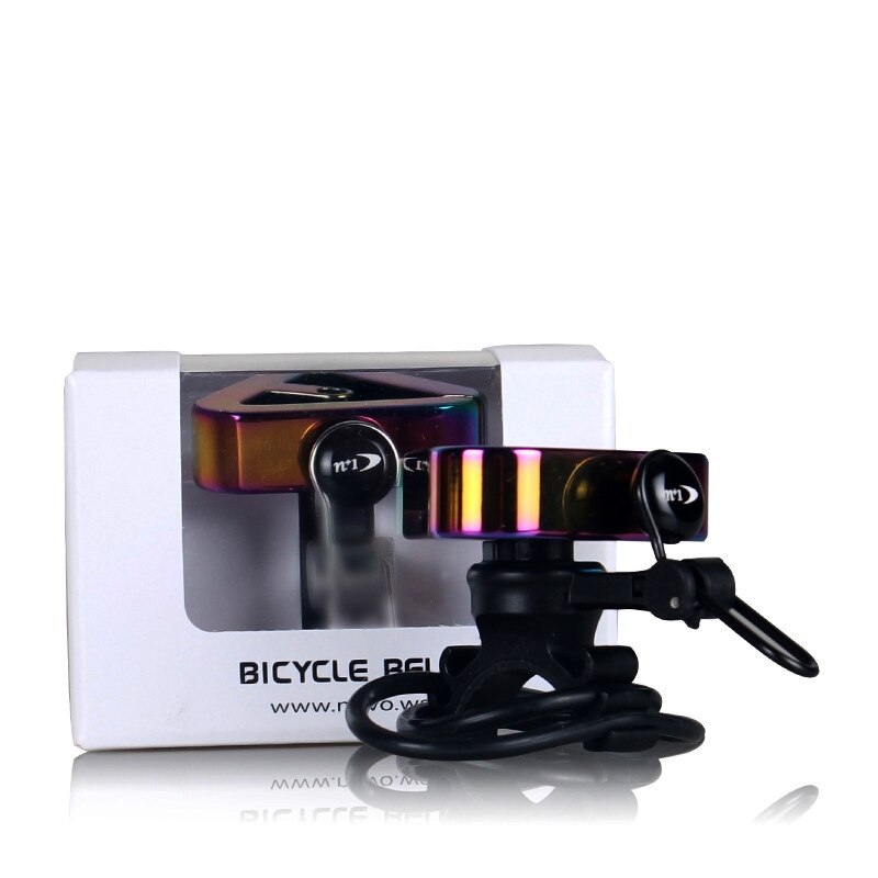 Cykelklockor mtb färgglada klockor fast växel triangel högljudd kopparklocka ring minneshorn cykeltillbehör: A2