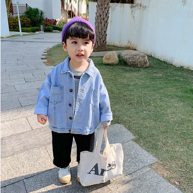 Thread Spring Autumn Boy Coat Overcoat Top Kids Costume Teenage Children Clothes Plus Size