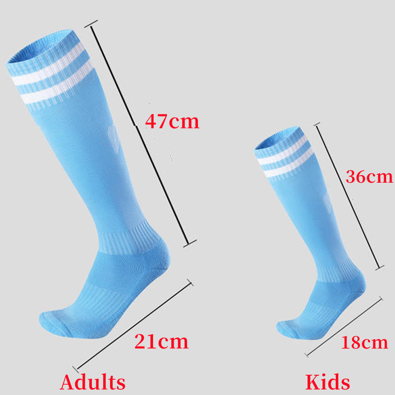 Voetbal Sokken Lange Buis Knie Katoen Kinderen Legging Kousen Voetbal Baseball Running Sport Volwassenen Kinderen Sokken
