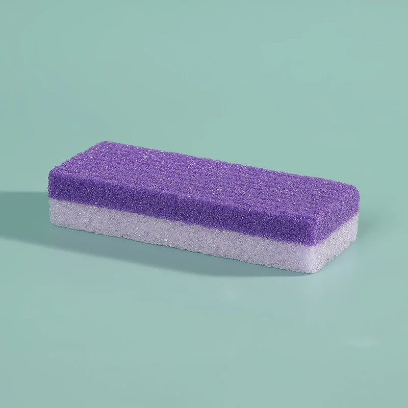 Pedra-pomes portátil do pé roxo, esfoliante, removedores de pele morta dura, pedras de moagem PU, ferramentas de cuidados com os pés: Verde claro