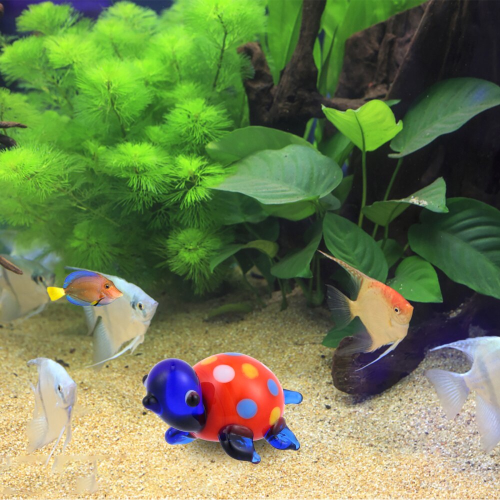 1pc Micro Decor Stylish Adorable Pretty Mini Sea Turtle Glass Turtle Mini Turtle for Home