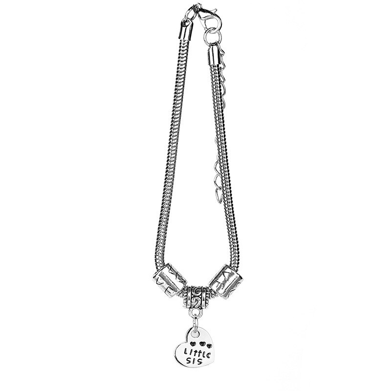 Três novas pulseiras de amizade para meninas melhores amigos eternos coração encantos grande médio irmã irmã irmã amor pulseiras jóias bff