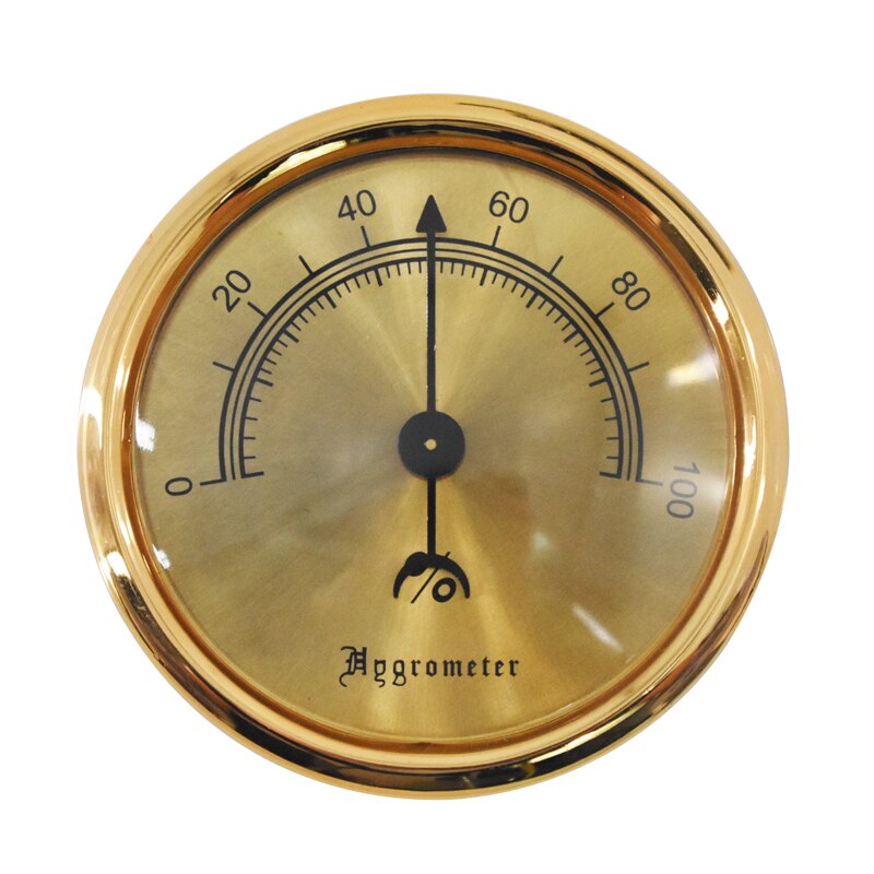 Accurate Round Cigar Hygrometer Humidor Humidifier Portable Mini Mechanical Precision Hygrometers For Cigars Box