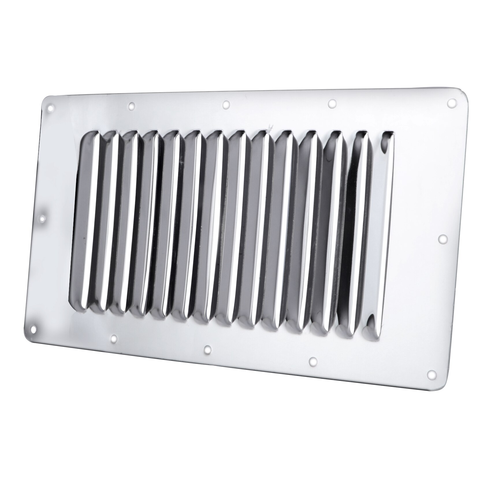 EEN Paar 23.0cm * 11.50cm Louvred Roestvrij Stalen Vierkante Air Vent Grille Metalen Muur Ventilatie