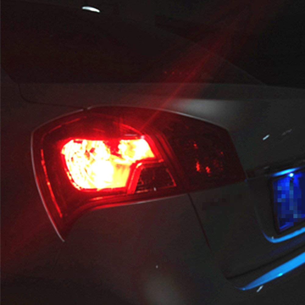 2pcs 3157 Red LED Strobe Brake Tail Light High Power flash LED Prevent Rear-end Collision External Lights 12V-24V