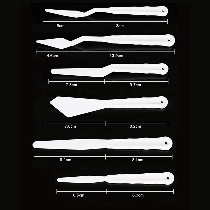 Spray Paint Knife Tool, Plastic Art Spray Paint Knife and Transparent Spray Paint for DIY Handicraft Painting