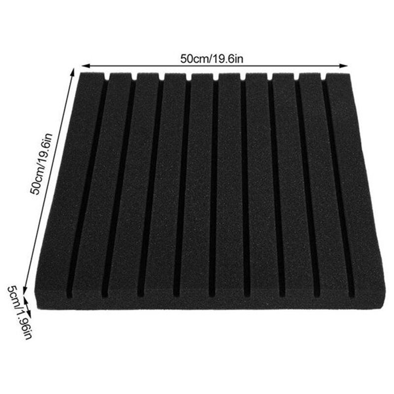 4Pack Acoustic Panels, 2 inchx 20 inch x 20inch Walls Sound Absorbing Panels Studio Wedge Tiles,for Home Studio Ceiling