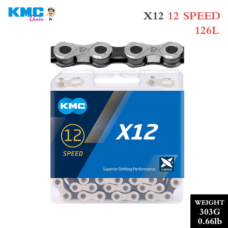 BUCKLOS Bike Chain 8-12 Speed – 116/126L, Silver/Gold – Fits Shimano, SRAM, KMC, MTB, Road, BMX
