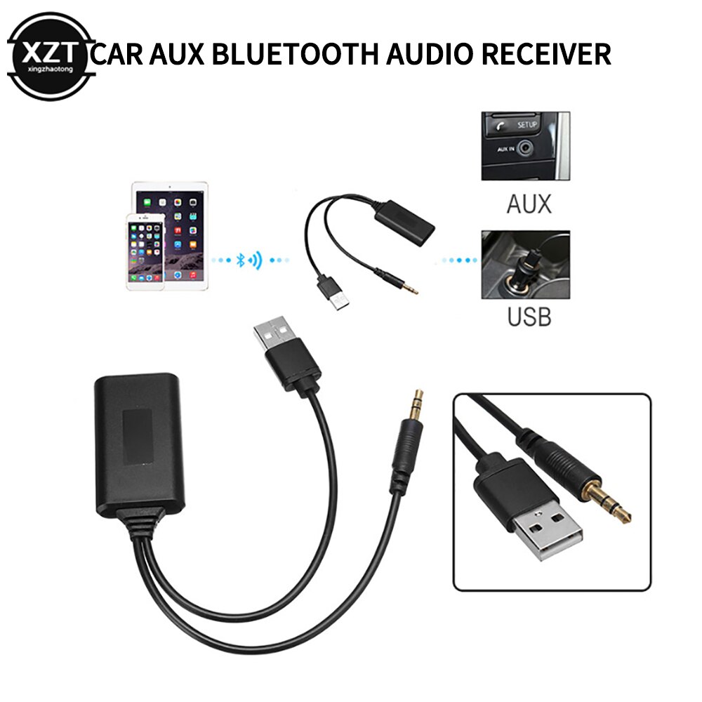 Bluetooth Ontvanger Autoradio 3.5Mm Jack Plug AUX-IN Aux Kabel BT5.0 Muziek Bluetooth Adapter Voor Bmw E90 E91 E92 e93