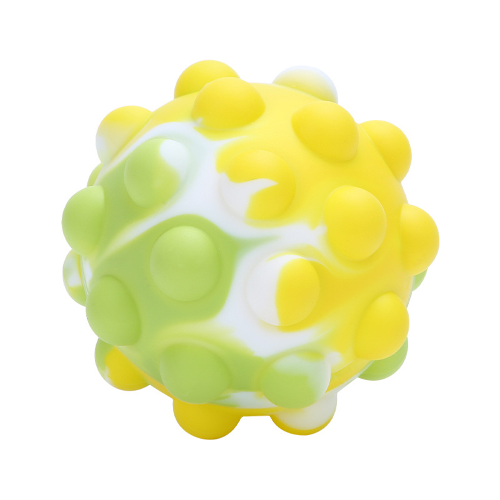 7 eksklusive stiler 3d fingerleker ball spill anti stress kawaii popit figet barn leker 3d fidget leker ball barn: Grønn mobre
