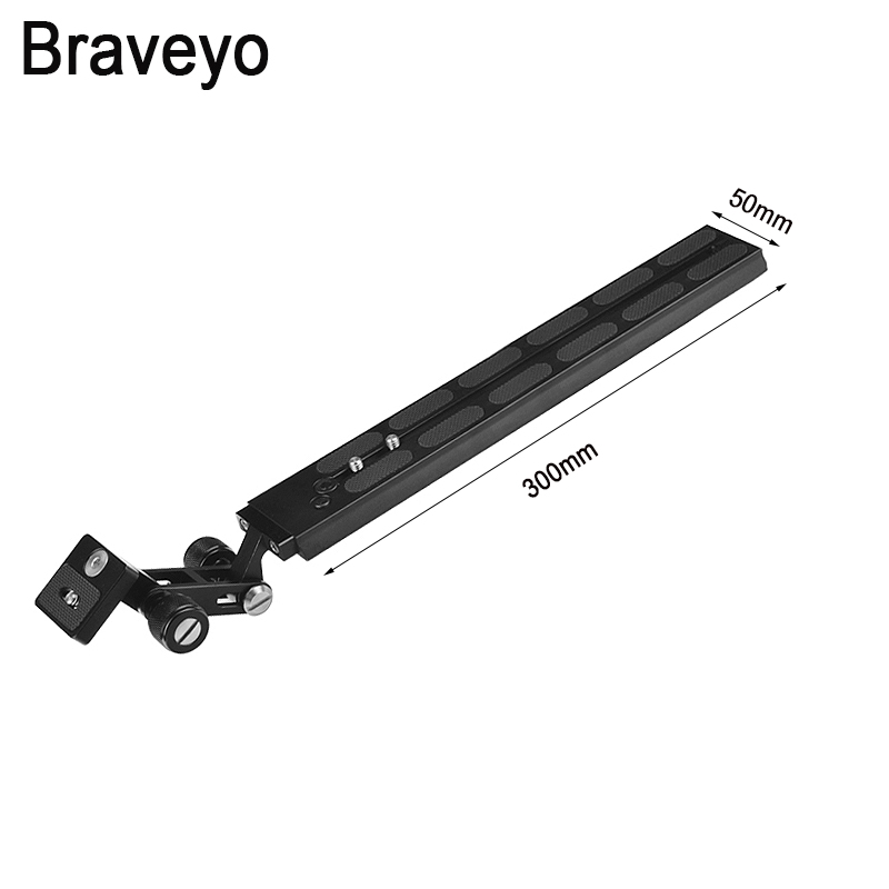 Camera Long Plate Camera Telephoto Lens Support Bracket Tripod Fluid Head Mount Adapter For Manfrotto Standard