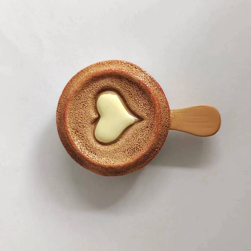 Imanes de nevera 3D con respaldo magnético y de pan simulado para notificaciones y decoración, imanes de nevera de comida simulada