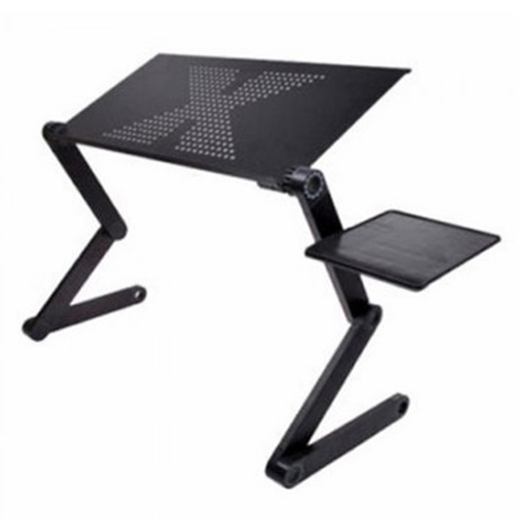 Mesa plegable ajustable plegable portátil para ordenador portátil mesa para ordenador portátil bandeja de soporte para portátil para sofá cama negro