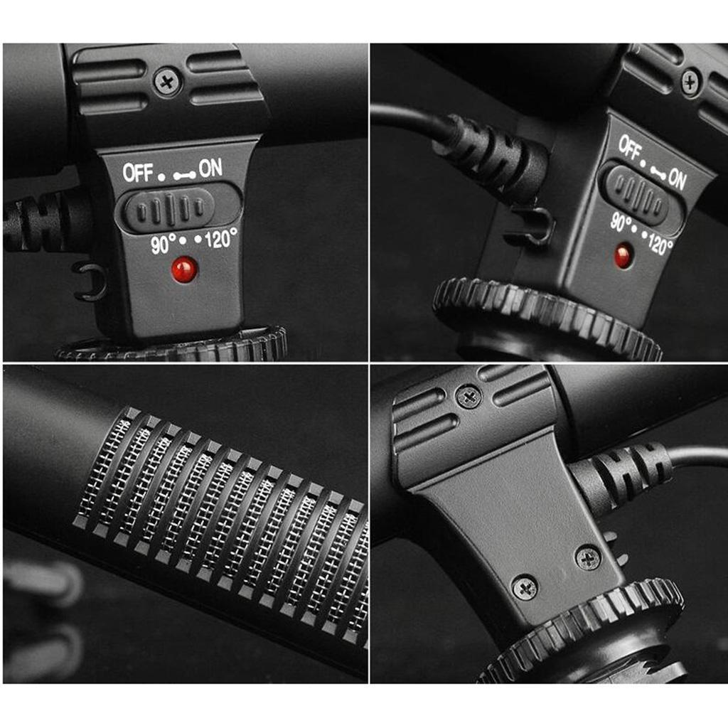 Microfon cu condensator pentru cameră dslr dv cu 3.5mm interfețe