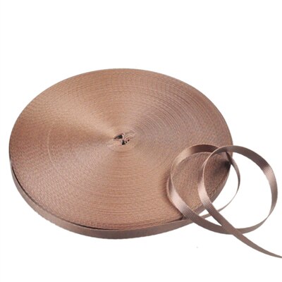 1.5cm brede nylon banden van 50 meter voor trekkoorden voor huisdieren, schoenen, handtassen en doe-het-zelfaccessoires: 8 bruin