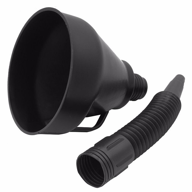 Entonnoir 2 en 1 en plastique, bec verseur pour huile, eau, carburant, essence, Diesel, essence,