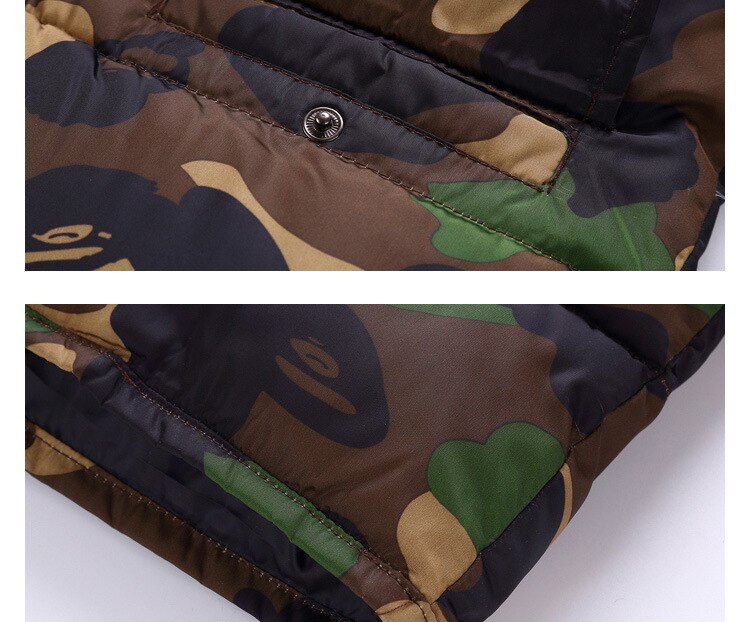Kids Sneeuw Overalls Winter Snowsuit Lange Mouwen Met Grote Bont Hoodies Print Lange Stijl Kids Sneeuw Jassen Peuter Jongen kleding