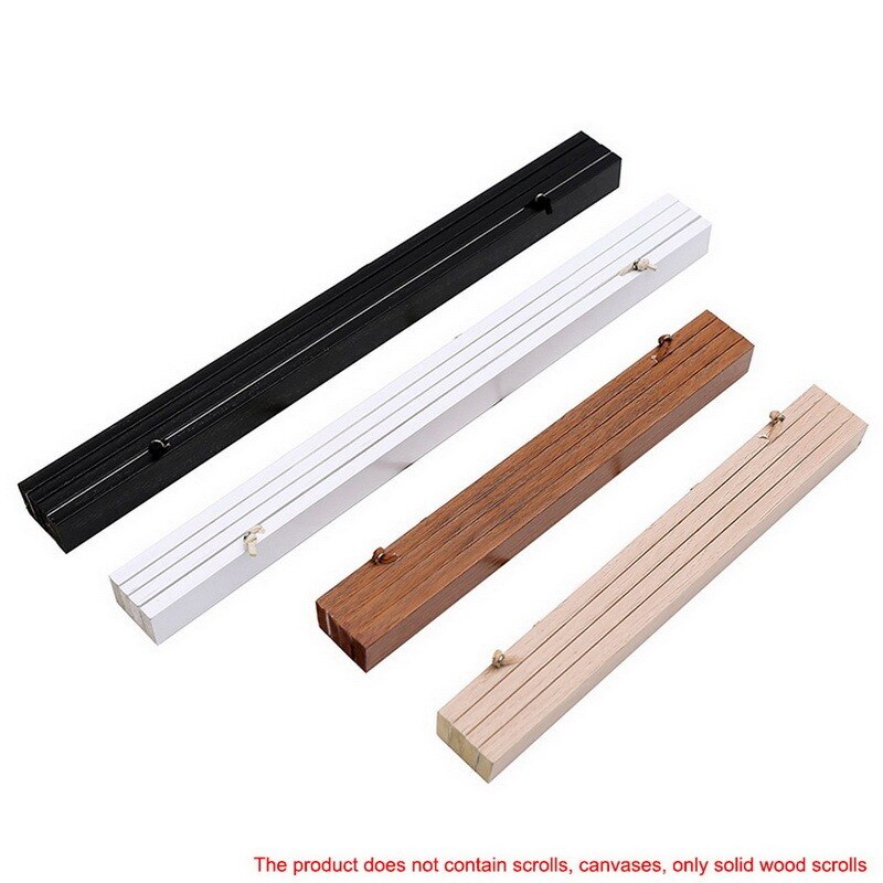 21-50cm Magnetic Wooden Photo Frame Scroll Print / Poster / Picture Hanger DIY Photo Poster Painting Wooden Hanging Home Decor