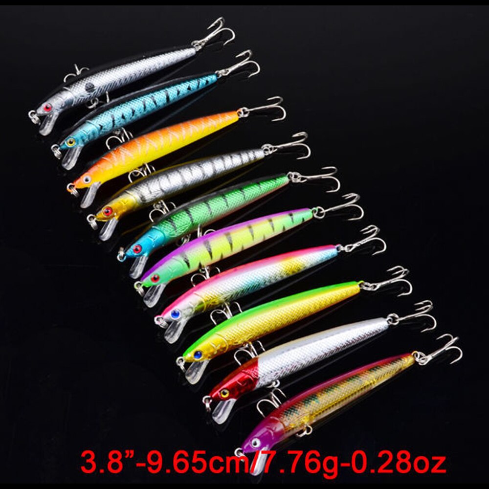 20 teile/satz Angeln Locken Elritze Crankbait Wobbler 3D Augen Barsch Künstliche Köder Hecht Karpfen Köder Schwimmen Köder Angeln Pesca XA238G