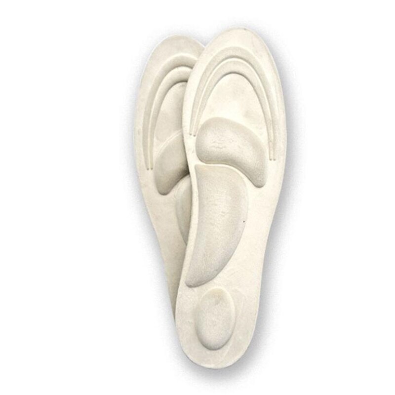 Semelles orthopédiques en daim 4D, mousse à mémoire de forme, Support d&#39;arc, chaussures de soins pieds plats, coussinets orthopédiques: Beige / EU 35-39
