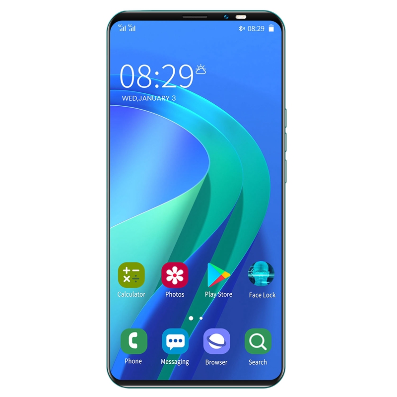Rino4 Pro-teléfono inteligente MTK6572, pantalla de 5,45 pulgadas, doble núcleo, 512MB de RAM + 4GB de ROM, tarjeta Dual, modo de reposo, Android 4,4, enchufe europeo: green
