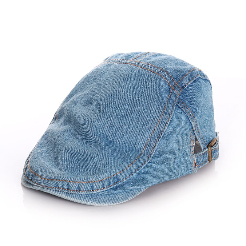 Cappello da berretto per bambini invernale cappello da bambino Vintage classico cappello da bambino in Denim per ragazzi ragazze cappellino per bambini accessori per bambini regolabili per bambina: Dark Denim / 54(5-12Y)