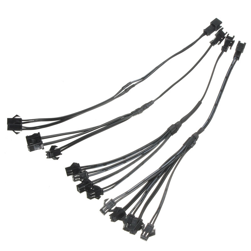 5/4/3/2 in 1 Splitter Cable for EL Wire Neon Light LED Rope Strip Light Conected With Inverter