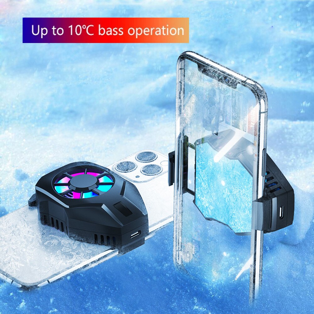 Game Cooler Phone Cooling Fan Gaming Phone Radiator Portable Temperature Accessories Usb Cooling Fan