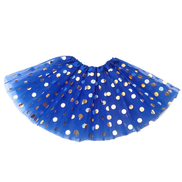 Babymeisjes tutu rokje kinderen peuter stippen blauwe tutu: Blauw