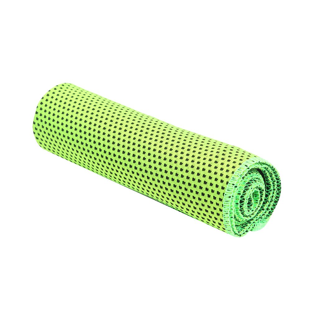 Sports Ice Cold Towel Summer Gym Outdoor Fitness Exercise Quick Dry Cooling Towel for Men Women Unisex: Green