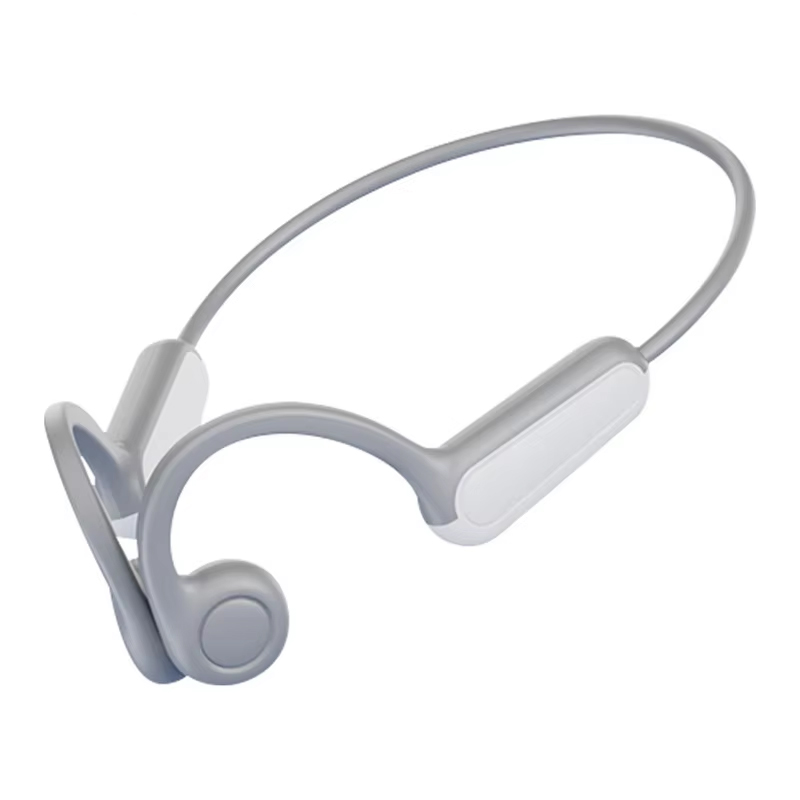 Trådløse sportshovedtelefoner med ægte benledning og bluetooth-kompatibelt headset, håndfrit med mikrofon til løb: Blå