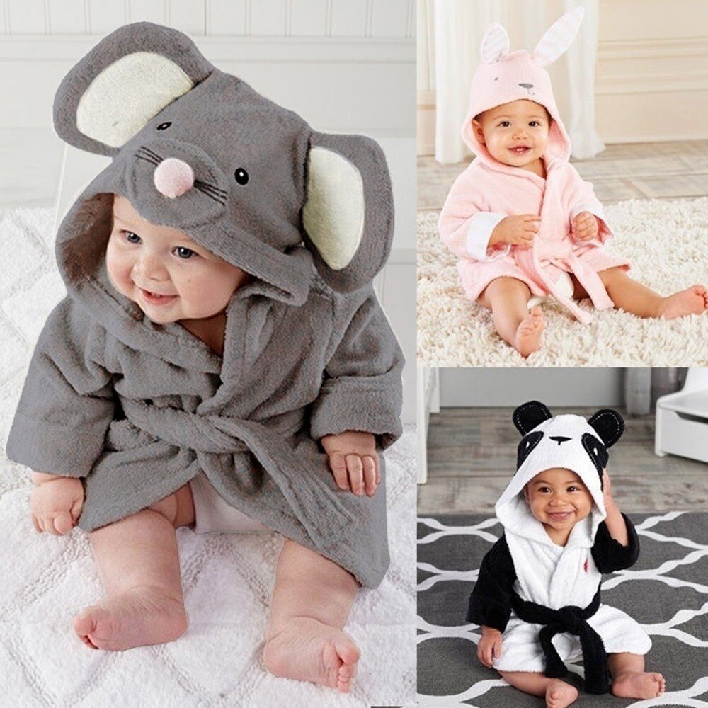 Nachtkleding Baby Jongens Meisjes Kids Badjas Cartoon Dieren Hooded Handdoek Pyjama Kleding Піжама Жіноча Voor Slaap Пижама Kleding