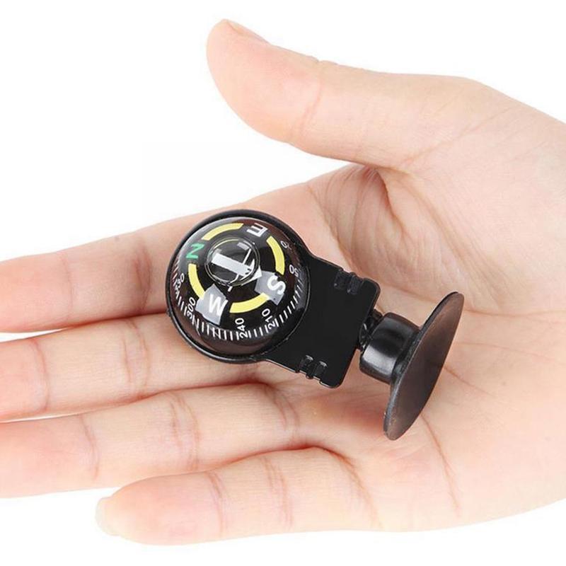 360 Graden Auto Boot Kompas Pocket Bal Sucker Dashboard Zwarte Kleur Mount Navigatie A3h1