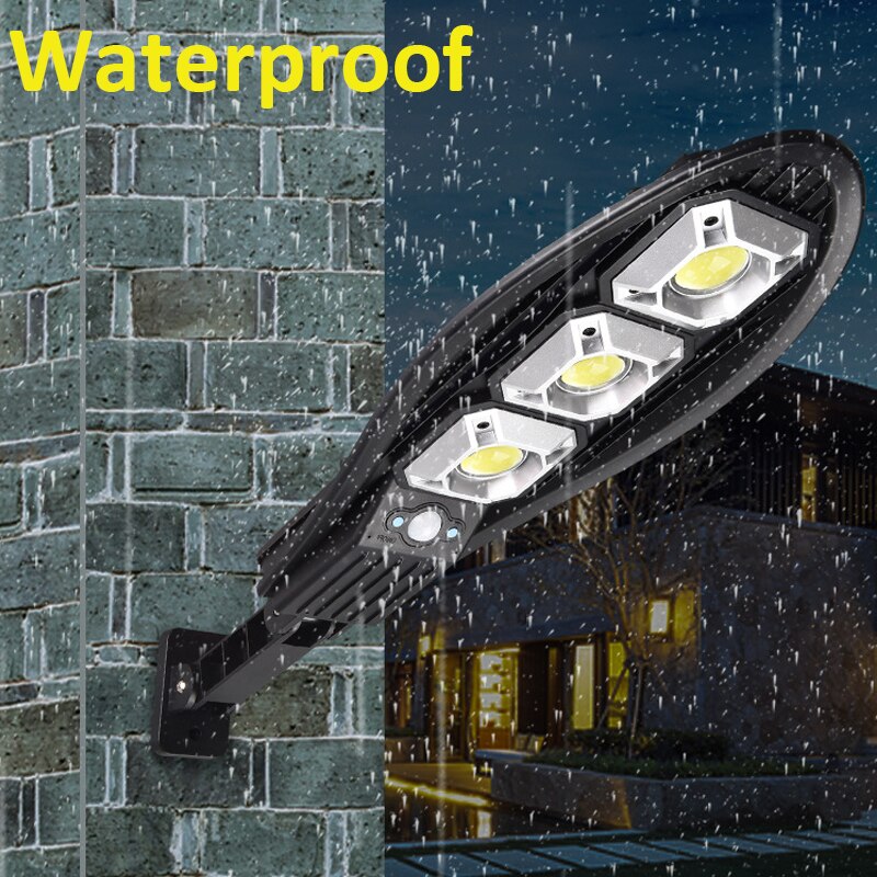 Powerful Led Solar Light Motion Sensing Remote Control Outdoor Waterproof Lighting Garden Wall Street Adjustable Solar Lamp